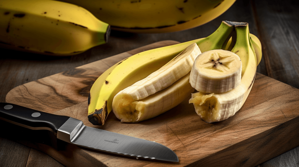 Banana plantation with sustainable farming practices