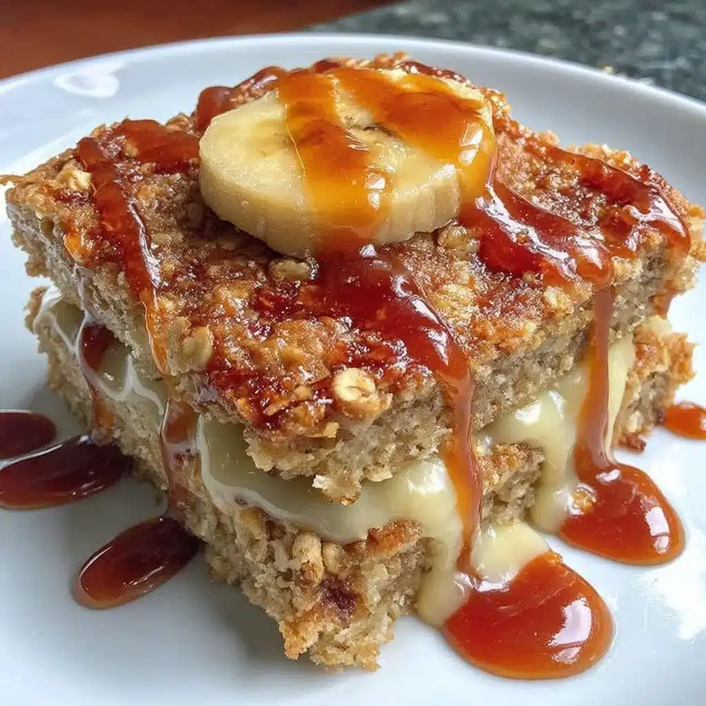 Healthy banana oatmeal bars made with ripe bananas and oats