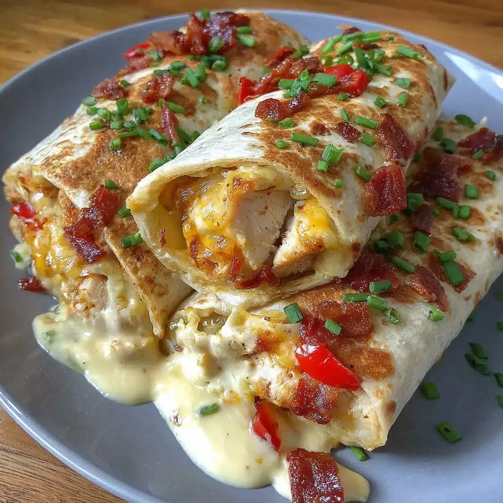Low carb cheesy garlic chicken wrap with fresh vegetables and cheese