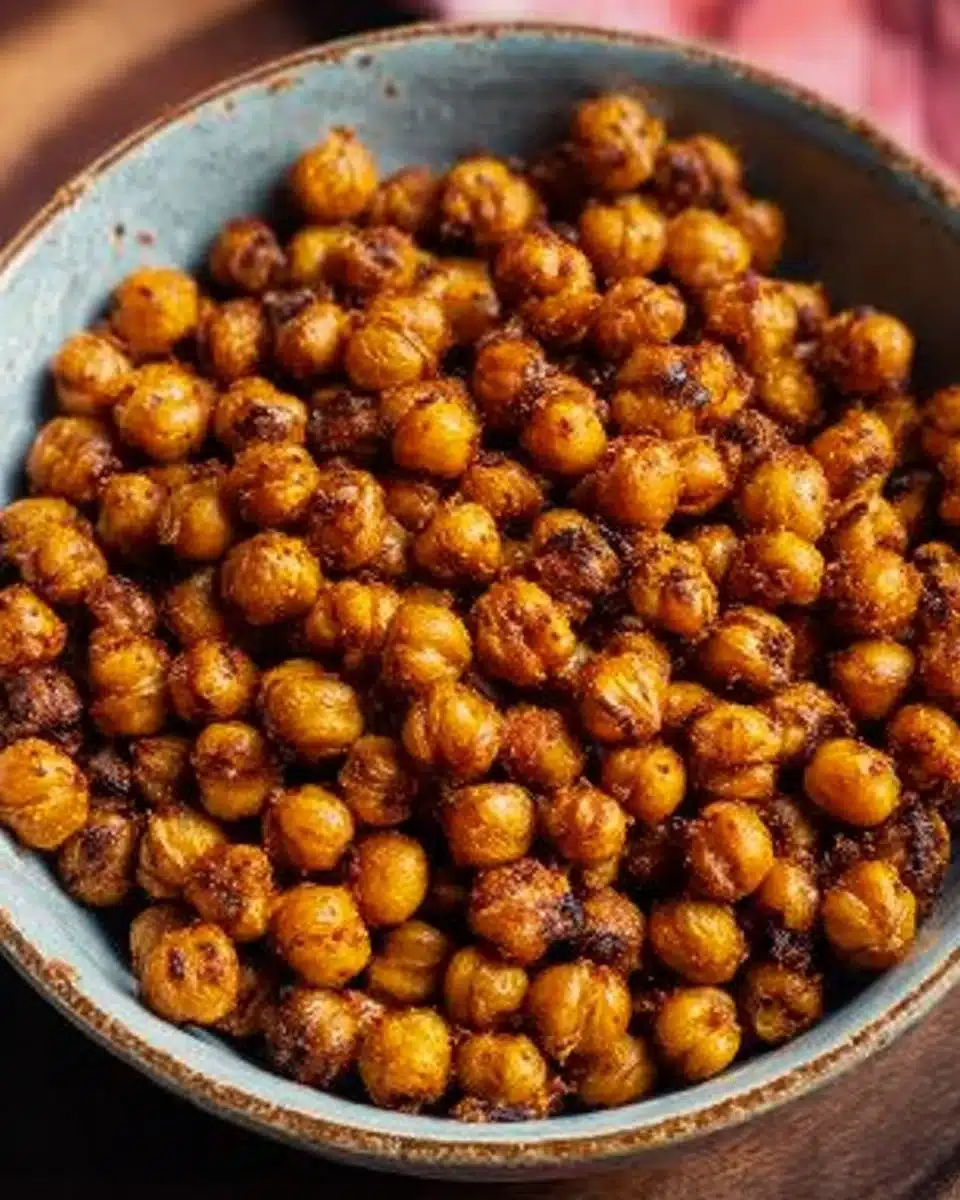 Air-Fryer Crispy Barbecue Chickpeas