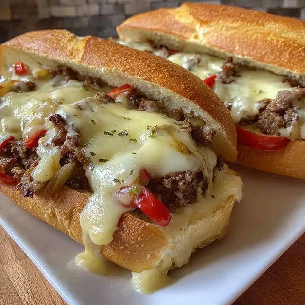 Ground Beef Philly Cheesesteaks