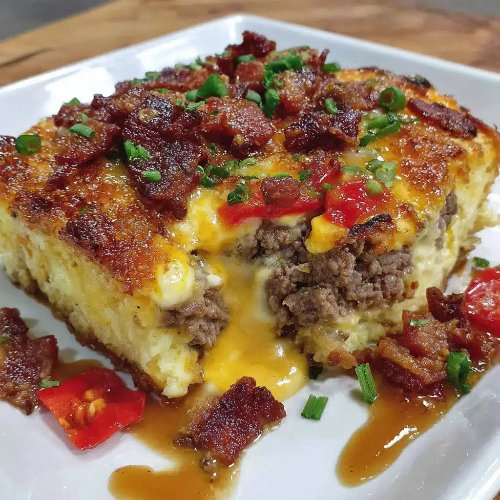 Low-Carb Bacon Cheeseburger Casserole