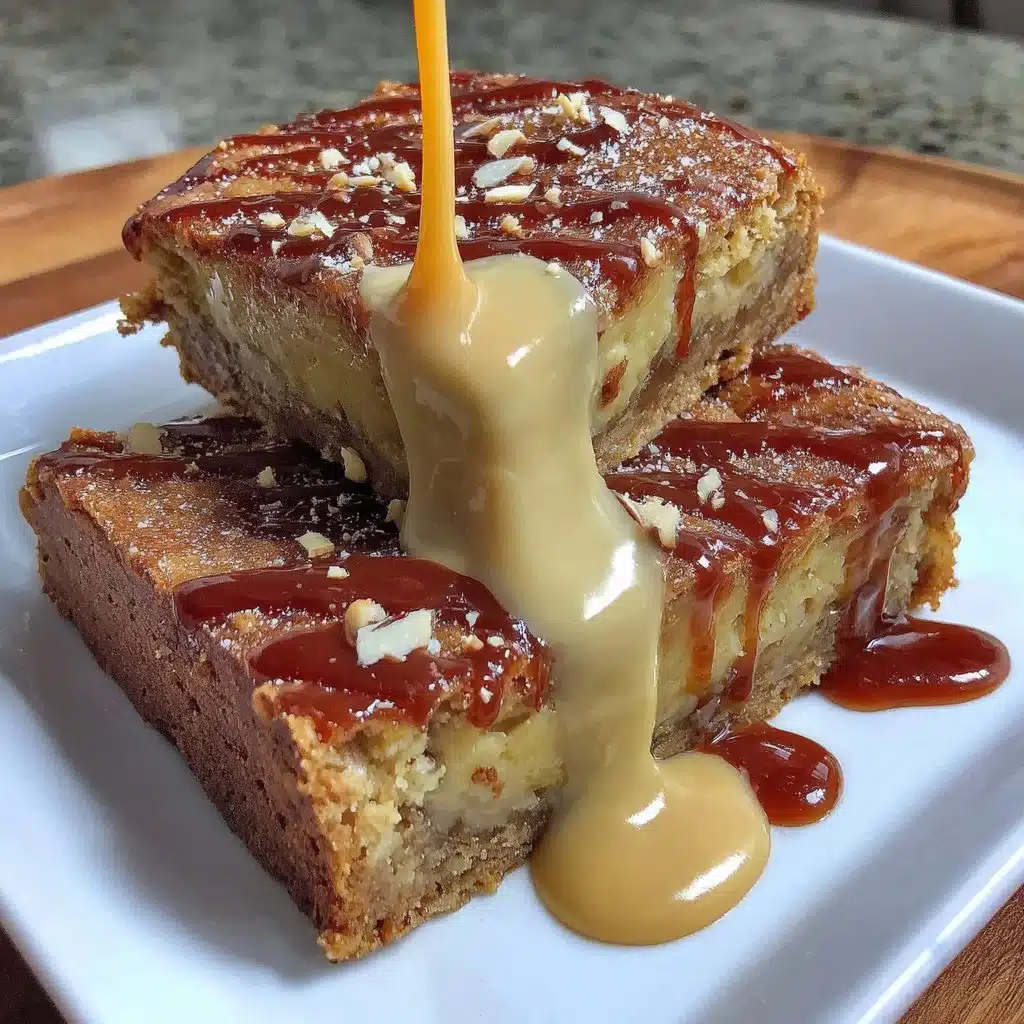 4 Ingredient Peanut Butter Banana Bars