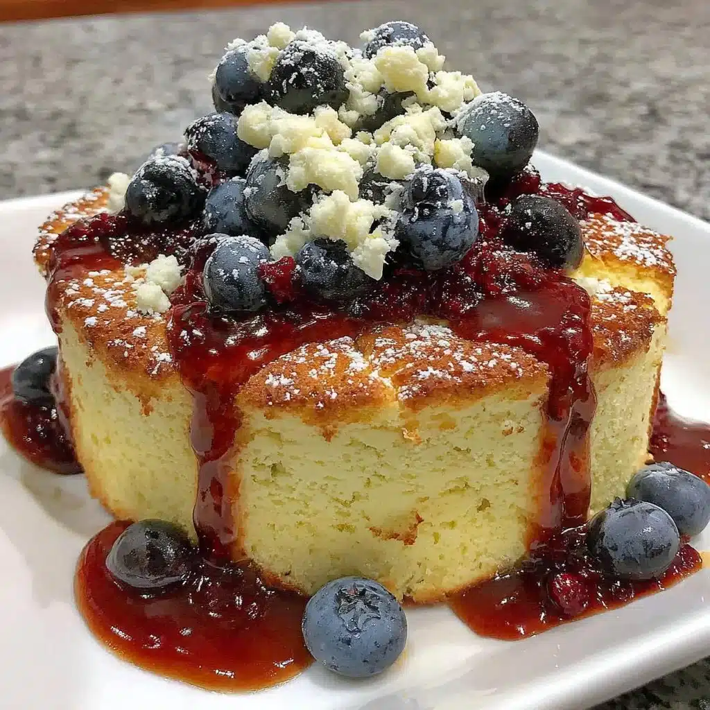 Cottage Cheese Blueberry Cloud Bread