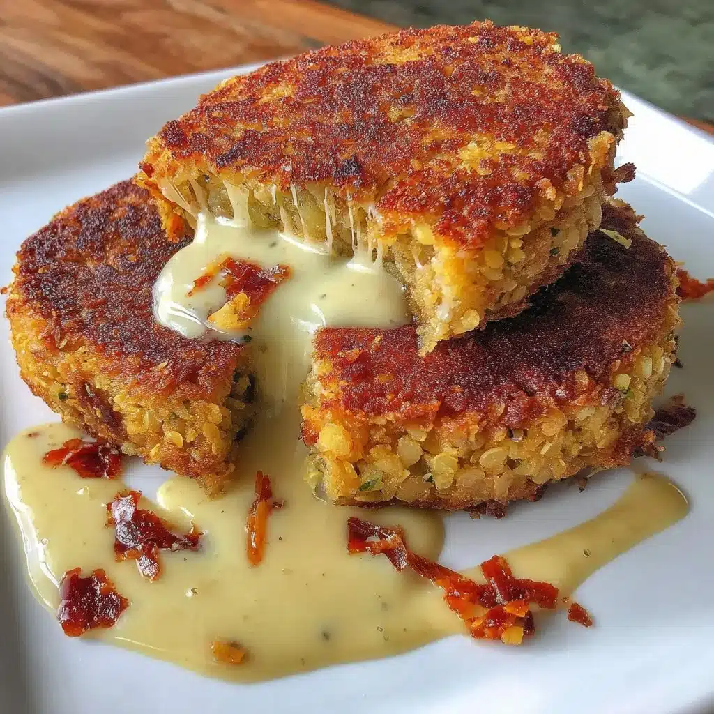 Chickpea and oat patties served with fresh salad on a plate