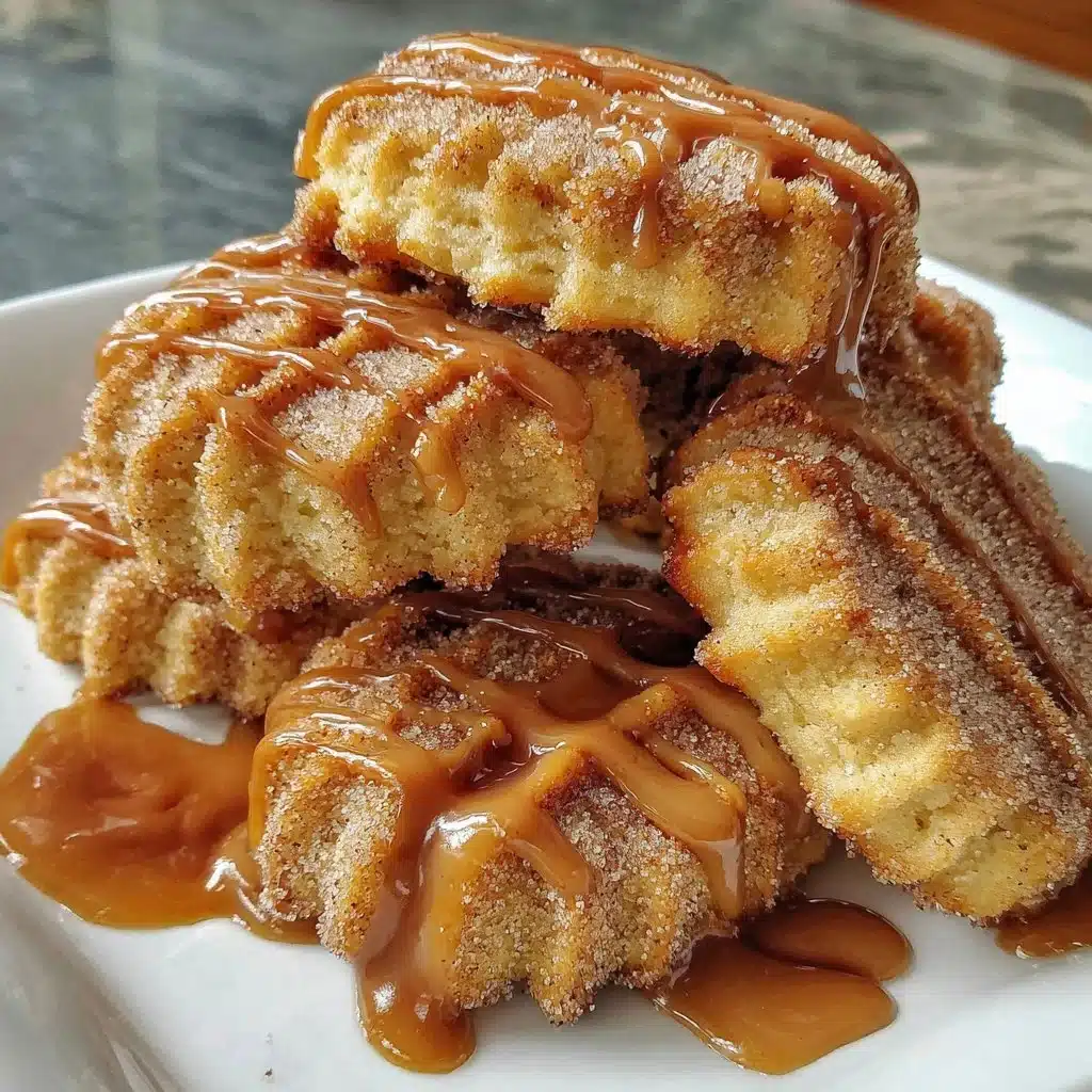 Delicious homemade Churro Cookies dusted with cinnamon and sugar.