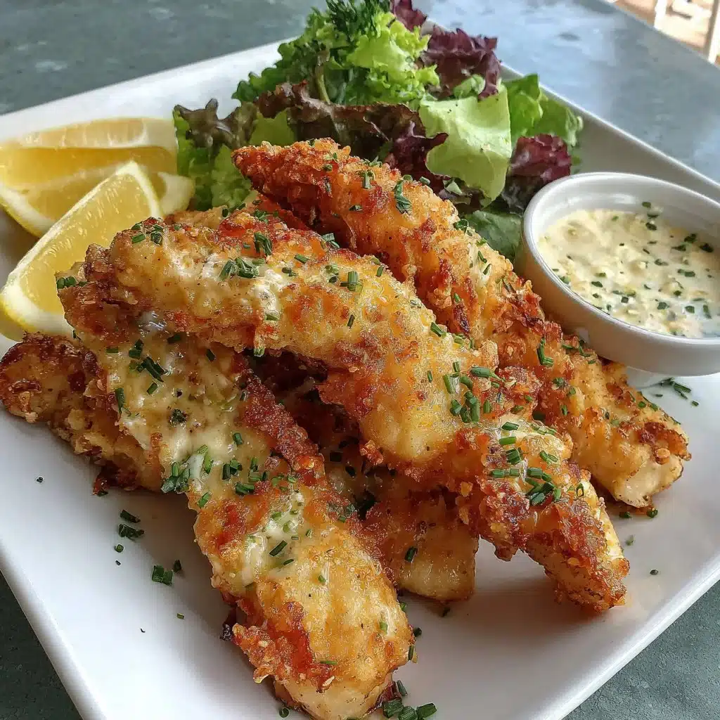 Delicious Greek Chicken Tenders served with fresh herbs and spices