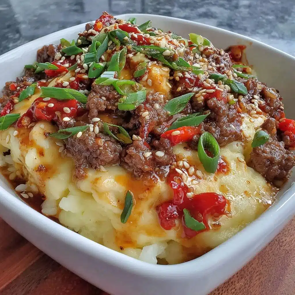 Delicious Korean Ground Beef Bowl with rice and vegetables