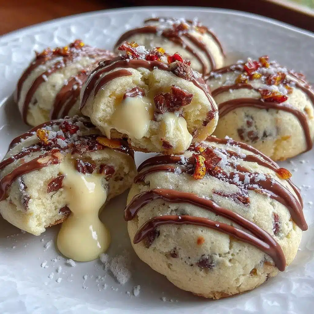 Freshly baked Mini Egg Cookies with colorful chocolate eggs