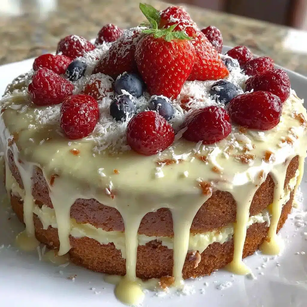 Elegant, simple decorated cake inspiration featuring vibrant summer designs.