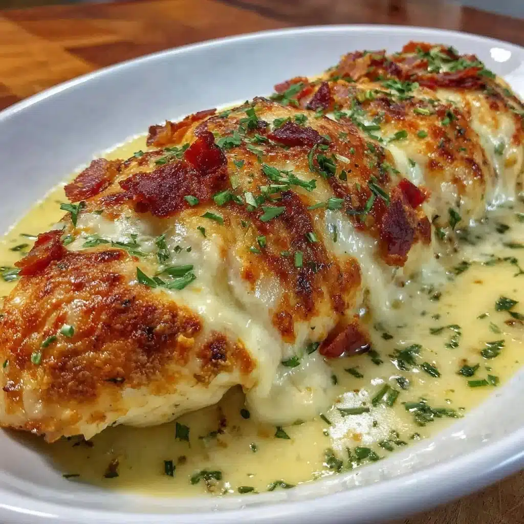 4-ingredient Ranch Chicken Bake dish ready to serve