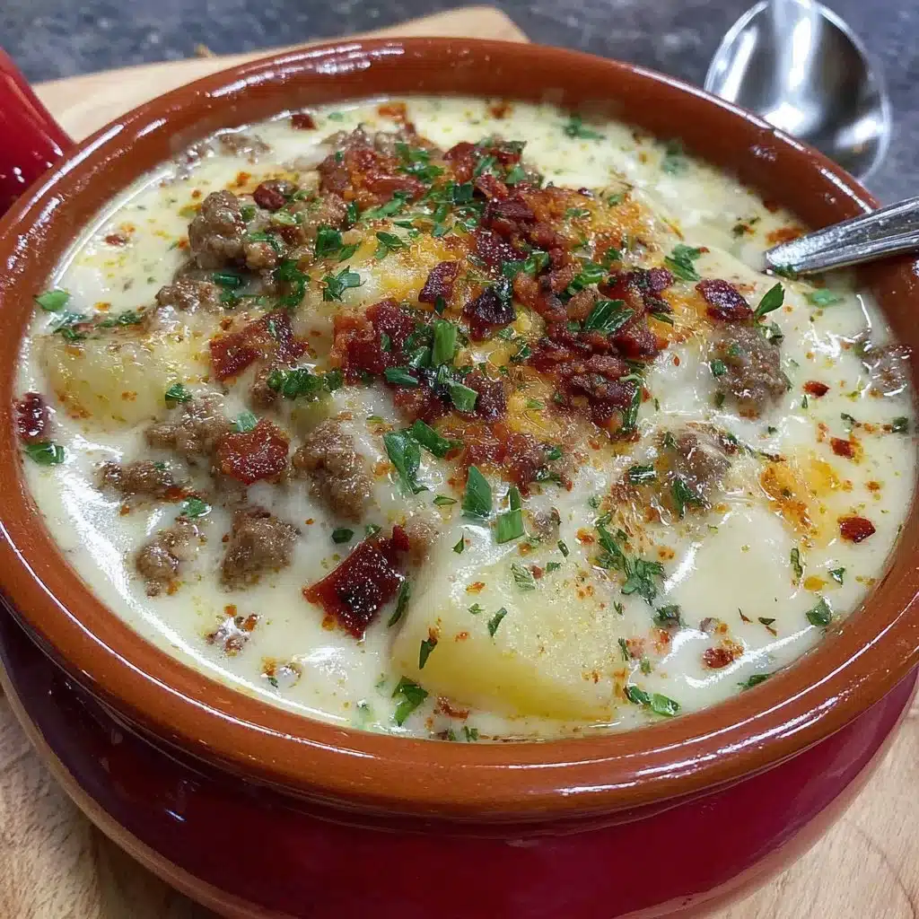 Classic Ground Beef Potato Soup