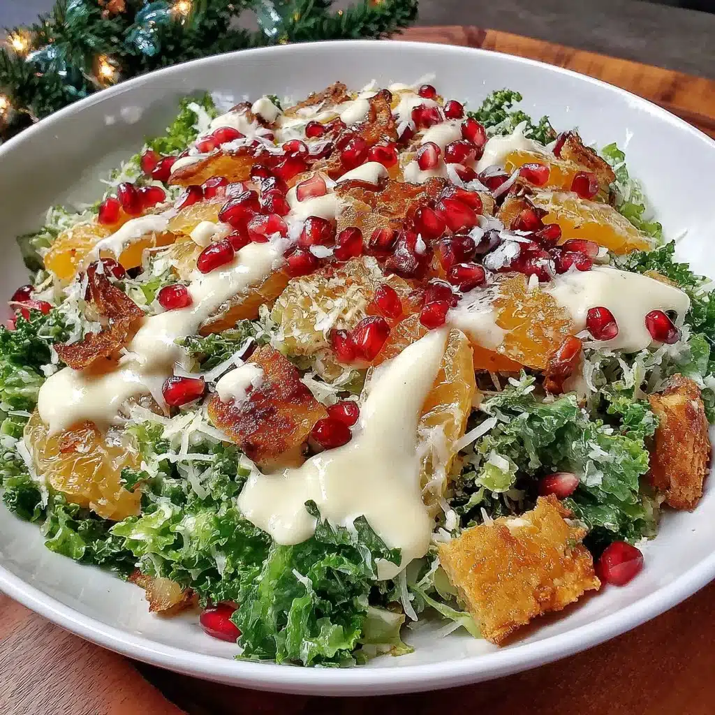 Citrus Pomegranate Kale Salad