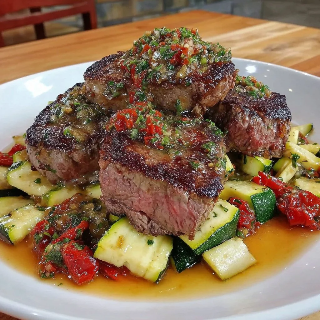 Beef and Zucchini in an Air Fryer