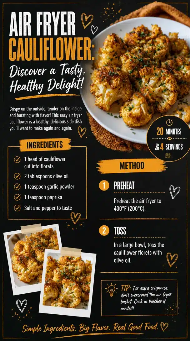 Air Fryer Cauliflower: Discover a Tasty, Healthy Delight!