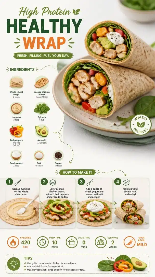 High Protein Healthy Wrap