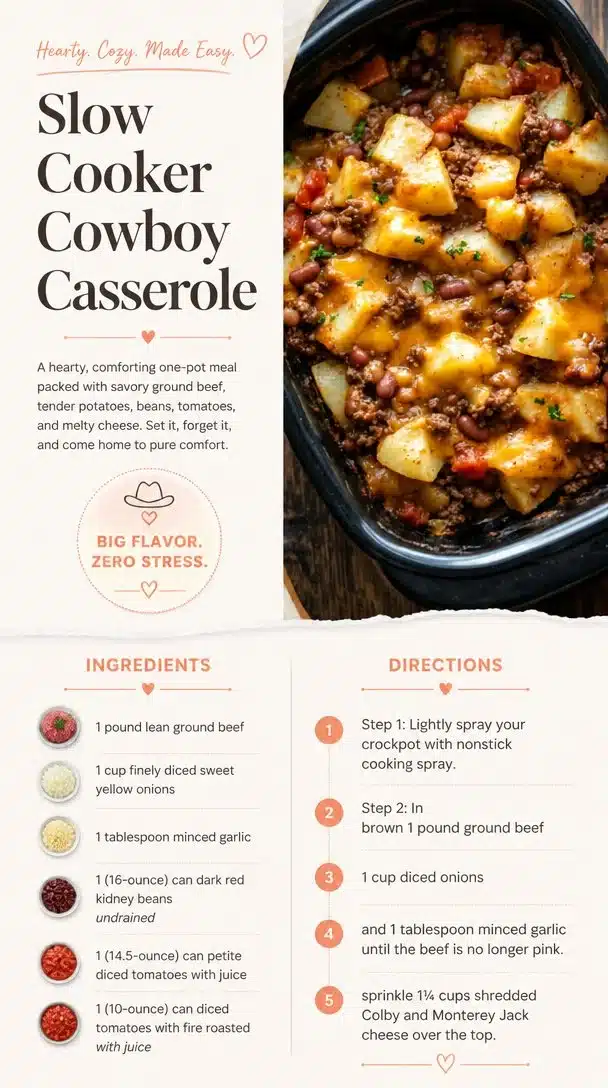 Slow Cooker Cowboy Casserole