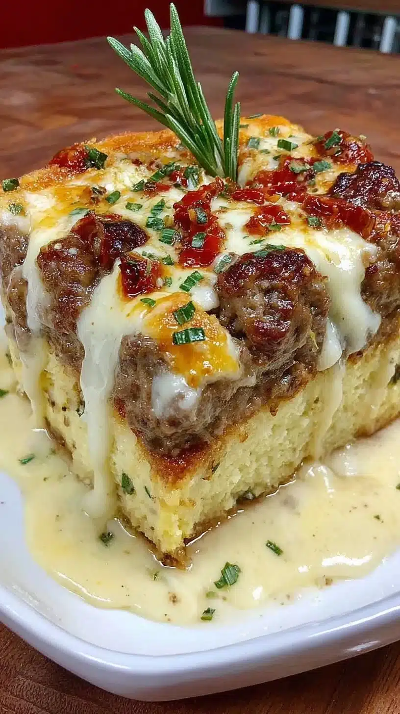 Cheesy Loaded Meatloaf Casserole